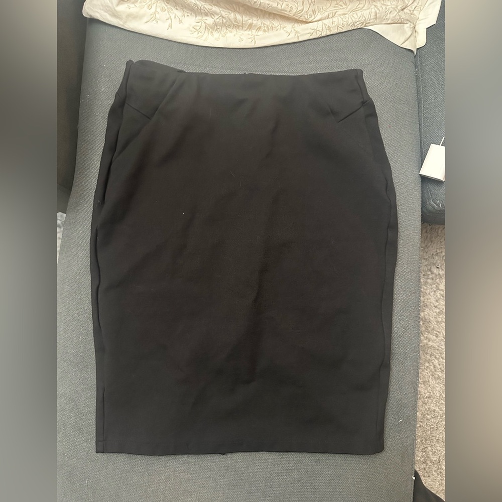 Promod Elegant Black Pencil Skirt